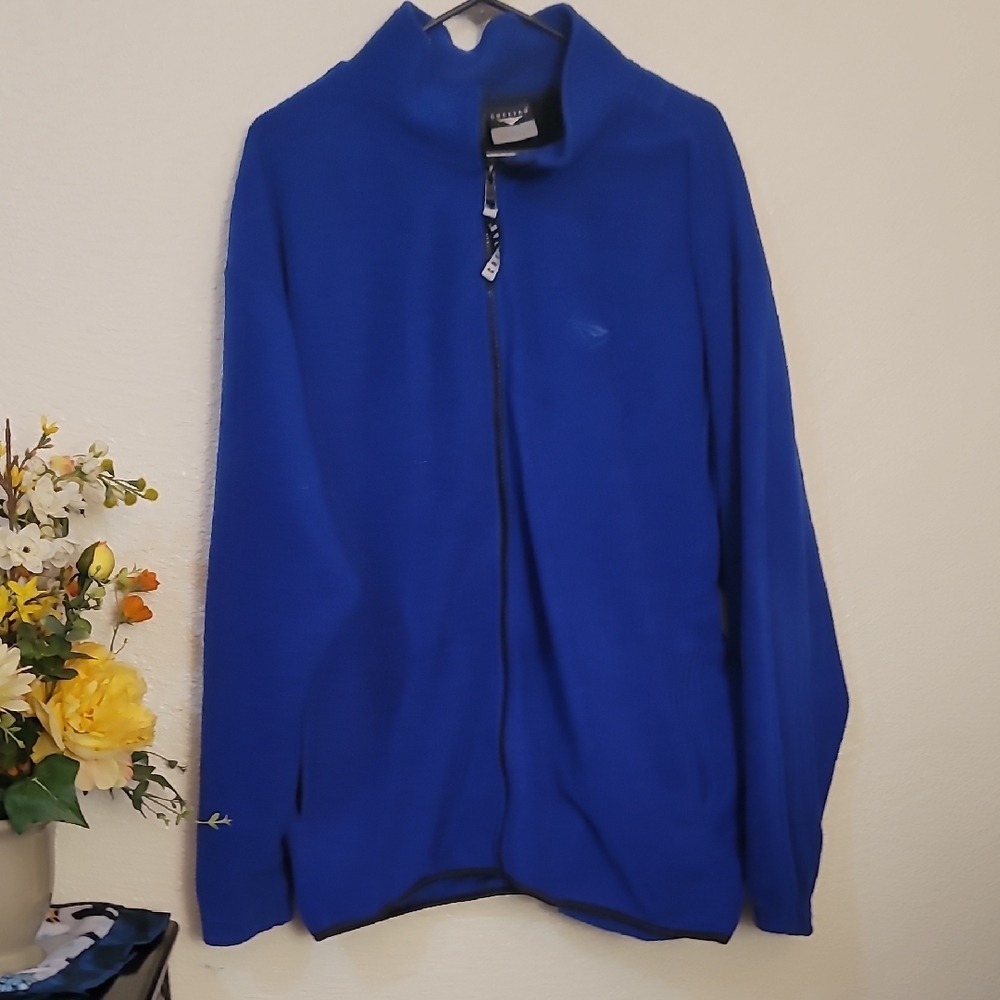 Men's Royal Blue Zip-Up Sweater